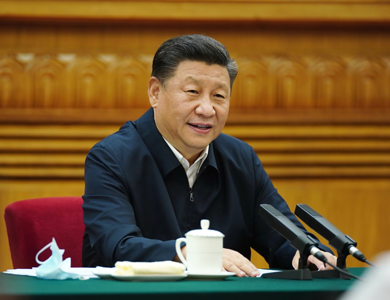 7月21日，中共中央總書記、國(guó)家主席、中央軍委主席習(xí)近平在京主持召開(kāi)企業(yè)家座談會(huì)并發(fā)表重要講話。新華社記者 鞠鵬 攝